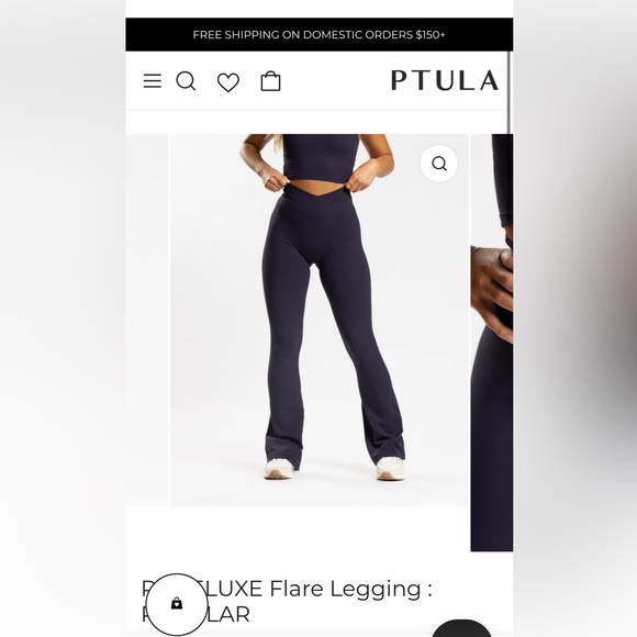P'tula PURELUXE Flare Legging: REGULAR - Picture 6 of 6
